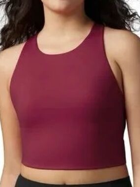 GapFit Burgundy High Neck Active Tank- L/G